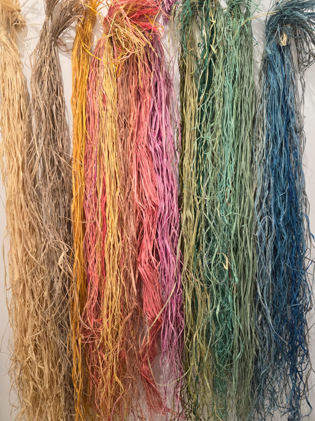 Handmade Raffia Earrings - 2 sizes